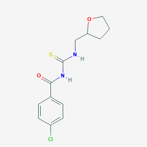 molecular formula C13H15ClN2O2S B383426 N-(4-chlorobenzoyl)-N'-(tetrahydro-2-furanylmethyl)thiourea CAS No. 431890-81-2