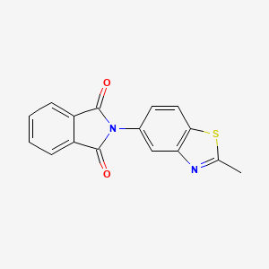 molecular formula C16H10N2O2S B3834261 2-(2-methyl-1,3-benzothiazol-5-yl)-1H-isoindole-1,3(2H)-dione 