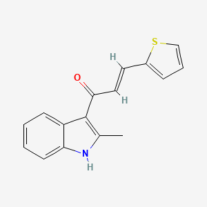 1-(2-methyl-1H-indol-3-yl)-3-(2-thienyl)-2-propen-1-one