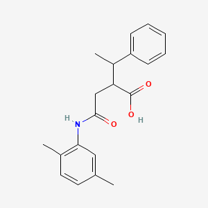 molecular formula C20H23NO3 B3834378 4-[(2,5-dimethylphenyl)amino]-4-oxo-2-(1-phenylethyl)butanoic acid 