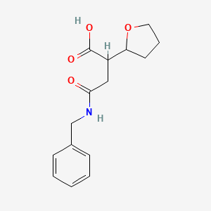 molecular formula C15H19NO4 B3834384 4-(benzylamino)-4-oxo-2-(tetrahydro-2-furanyl)butanoic acid 