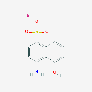 molecular formula C10H8KNO4S B3834395 potassium 4-amino-5-hydroxy-1-naphthalenesulfonate 