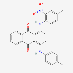 molecular formula C28H21N3O4 B3834404 1-[(4-methyl-2-nitrophenyl)amino]-4-[(4-methylphenyl)amino]anthra-9,10-quinone 
