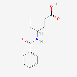 molecular formula C13H17NO3 B3834417 4-(benzoylamino)hexanoic acid 