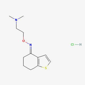 molecular formula C12H19ClN2OS B3834419 6,7-dihydro-1-benzothiophen-4(5H)-one O-[2-(dimethylamino)ethyl]oxime hydrochloride 