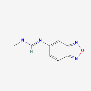 molecular formula C9H10N4O B3834468 N'-2,1,3-benzoxadiazol-5-yl-N,N-dimethylimidoformamide 