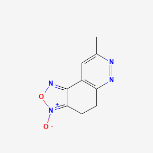 molecular formula C9H8N4O2 B3834487 8-methyl-4,5-dihydro[1,2,5]oxadiazolo[3,4-f]cinnoline 3-oxide 