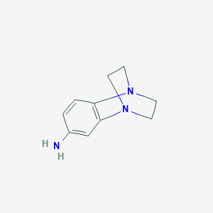 molecular formula C10H13N3 B038345 2,3-Dihydro-1,4-ethanoquinoxalin-6-amine CAS No. 120287-67-4