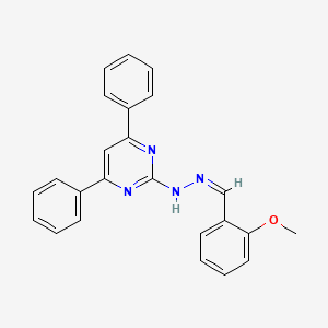 molecular formula C24H20N4O B3834500 2-methoxybenzaldehyde (4,6-diphenyl-2-pyrimidinyl)hydrazone 