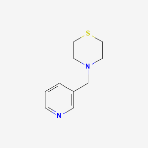 molecular formula C10H14N2S B3834640 4-(3-pyridinylmethyl)thiomorpholine 