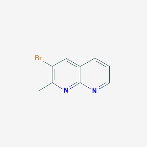 molecular formula C9H7BrN2 B383465 3-Bromo-2-methyl-1,8-naphthyridine CAS No. 610276-40-9