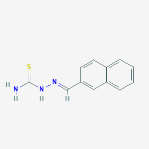 molecular formula C12H11N3S B3834672 2-naphthaldehyde thiosemicarbazone CAS No. 24091-06-3