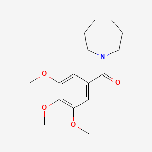 molecular formula C16H23NO4 B3834689 1-(3,4,5-trimethoxybenzoyl)azepane CAS No. 21912-09-4