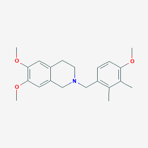 molecular formula C21H27NO3 B3834725 6,7-dimethoxy-2-(4-methoxy-2,3-dimethylbenzyl)-1,2,3,4-tetrahydroisoquinoline 