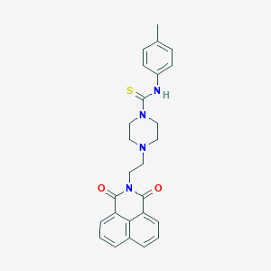 4-[2-(1,3-dioxo-2-benzo[de]isoquinolinyl)ethyl]-N-(4-methylphenyl)-1-piperazinecarbothioamide