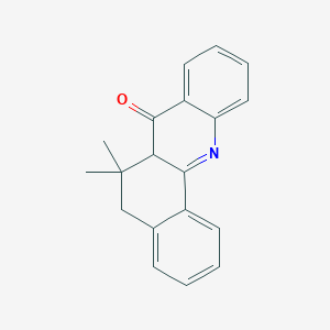 molecular formula C19H17NO B3834734 6,6-dimethyl-6,6a-dihydrobenzo[c]acridin-7(5H)-one 