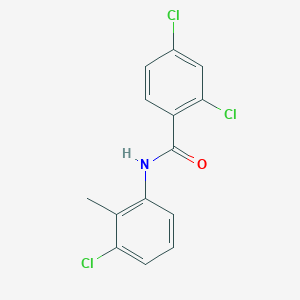 molecular formula C14H10Cl3NO B3834769 2,4-dichloro-N-(3-chloro-2-methylphenyl)benzamide 