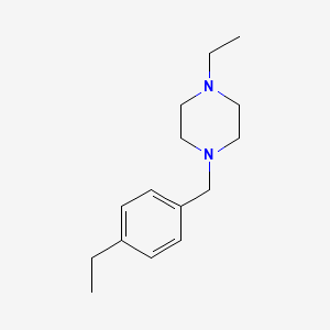 molecular formula C15H24N2 B3834770 1-ethyl-4-(4-ethylbenzyl)piperazine 