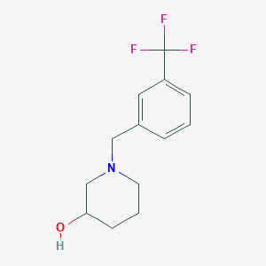 molecular formula C13H16F3NO B3834823 1-[3-(trifluoromethyl)benzyl]-3-piperidinol CAS No. 148729-38-8