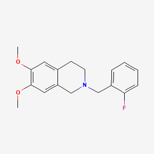 2-(2-fluorobenzyl)-6,7-dimethoxy-1,2,3,4-tetrahydroisoquinoline