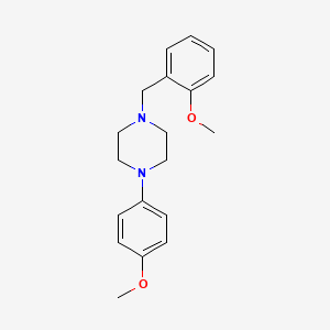 molecular formula C19H24N2O2 B3834850 1-(2-methoxybenzyl)-4-(4-methoxyphenyl)piperazine 
