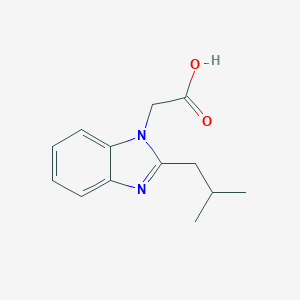 molecular formula C13H16N2O2 B383490 (2-isobutyl-1H-benzimidazol-1-yl)acetic acid CAS No. 717863-10-0