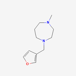 molecular formula C11H18N2O B3834921 1-(3-furylmethyl)-4-methyl-1,4-diazepane 