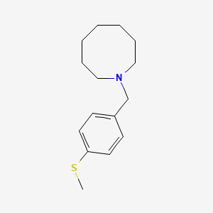molecular formula C15H23NS B3834944 1-[4-(methylthio)benzyl]azocane 