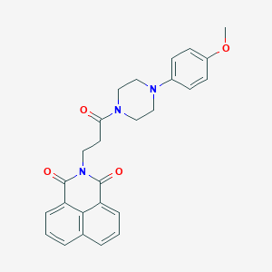 2-(3-(4-(4-methoxyphenyl)piperazin-1-yl)-3-oxopropyl)-1H-benzo[de]isoquinoline-1,3(2H)-dione