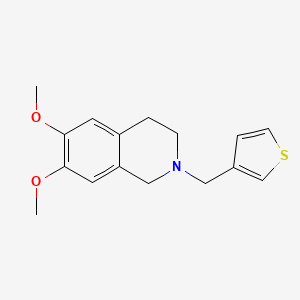 molecular formula C16H19NO2S B3834952 6,7-dimethoxy-2-(3-thienylmethyl)-1,2,3,4-tetrahydroisoquinoline 
