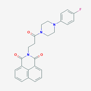 2-{3-[4-(4-fluorophenyl)-1-piperazinyl]-3-oxopropyl}-1H-benzo[de]isoquinoline-1,3(2H)-dione