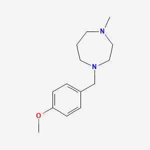 molecular formula C14H22N2O B3834961 1-(4-methoxybenzyl)-4-methyl-1,4-diazepane 