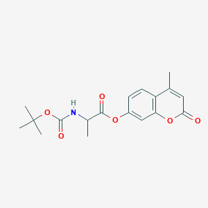 molecular formula C18H21NO6 B3834968 4-methyl-2-oxo-2H-chromen-7-yl N-(tert-butoxycarbonyl)alaninate 