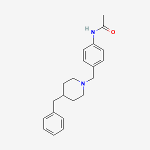 molecular formula C21H26N2O B3834988 N-{4-[(4-benzyl-1-piperidinyl)methyl]phenyl}acetamide 