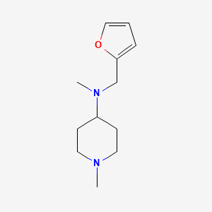 molecular formula C12H20N2O B3834993 N-(2-furylmethyl)-N,1-dimethyl-4-piperidinamine 