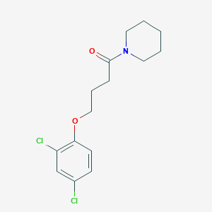 molecular formula C15H19Cl2NO2 B3835003 1-[4-(2,4-dichlorophenoxy)butanoyl]piperidine 