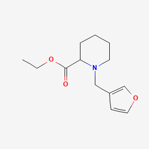 molecular formula C13H19NO3 B3835024 ethyl 1-(3-furylmethyl)-2-piperidinecarboxylate 
