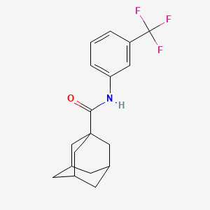molecular formula C18H20F3NO B3835047 N-[3-(trifluoromethyl)phenyl]-1-adamantanecarboxamide CAS No. 42600-84-0