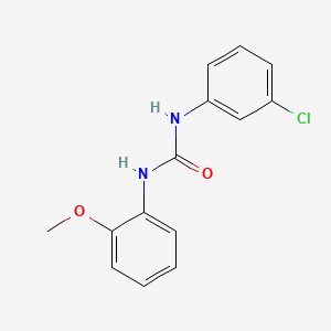molecular formula C14H13ClN2O2 B3835054 N-(3-氯苯基)-N'-(2-甲氧基苯基)脲 CAS No. 54964-90-8
