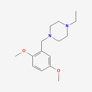 molecular formula C15H24N2O2 B3835067 1-(2,5-dimethoxybenzyl)-4-ethylpiperazine 