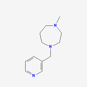 molecular formula C12H19N3 B3835084 1-methyl-4-(3-pyridinylmethyl)-1,4-diazepane 