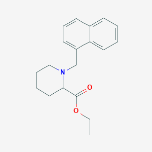 molecular formula C19H23NO2 B3835094 ethyl 1-(1-naphthylmethyl)-2-piperidinecarboxylate 