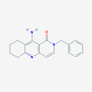 molecular formula C19H19N3O B3835118 10-amino-2-benzyl-6,7,8,9-tetrahydrobenzo[b]-1,6-naphthyridin-1(2H)-one 