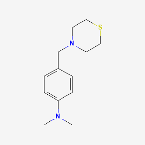 molecular formula C13H20N2S B3835128 N,N-dimethyl-4-(4-thiomorpholinylmethyl)aniline 