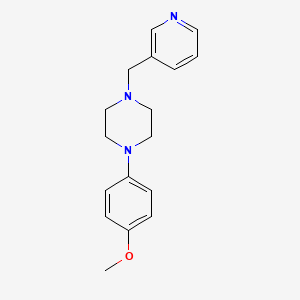 molecular formula C17H21N3O B3835135 1-(4-methoxyphenyl)-4-(3-pyridinylmethyl)piperazine 