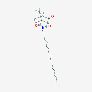molecular formula C27H47NO3 B383516 N-hexadecyl-4,7,7-trimethyl-2,3-dioxobicyclo[2.2.1]heptane-1-carboxamide CAS No. 637755-23-8