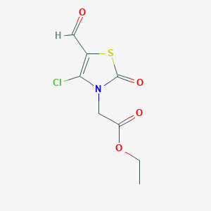molecular formula C8H8ClNO4S B383518 (4-氯-5-甲酰基-2-氧代-噻唑-3-基)-乙酸乙酯 CAS No. 487037-12-7
