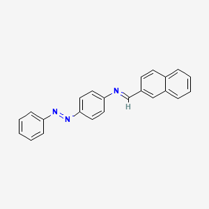 (2-naphthylmethylene)[4-(phenyldiazenyl)phenyl]amine