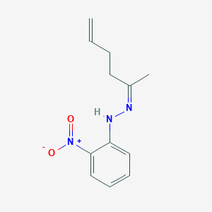 molecular formula C12H15N3O2 B3835223 5-hexen-2-one (2-nitrophenyl)hydrazone 