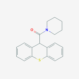 molecular formula C19H19NOS B3835229 1-(9H-thioxanthen-9-ylcarbonyl)piperidine 